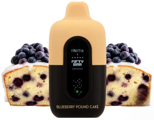 Fifty Bar Disposable Vape | 20K Puffs {Blueberry Pound Cake}
