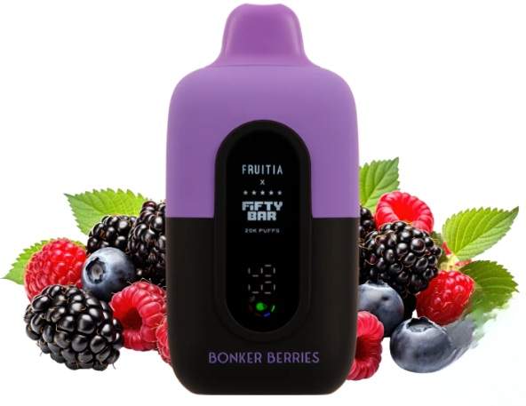 Fifty Bar Disposable Vape | 20K Puffs {Bonker Berries}