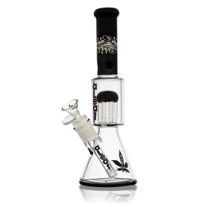 WaterPipe 10" Aleaf Wigwag Beaker Reversal Arm Perc Ice Catcher {Black}