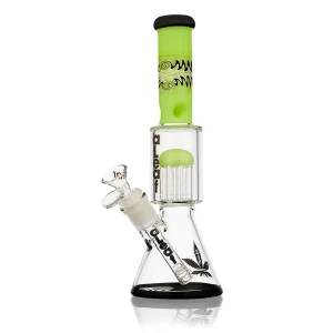 WaterPipe 10" Aleaf Wigwag Beaker Reversal Arm Perc Ice Catcher {Slim Green}