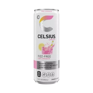 CELSIUS Fizz Free Pink Lemonade, Functional Essential Energy Drink