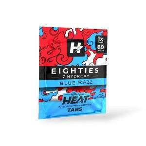 Straight Heat Eighties 7-Hydroxy Chewable Tablets Natural 80mg 1Pk {Blue Razz}