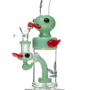 WaterPipe 9" Aleaf Duck Duck Pass With Matrix Perc {Jade}