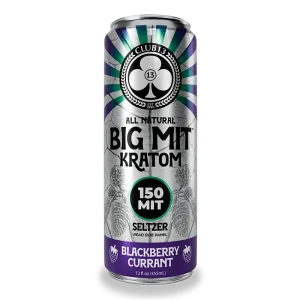Club 13 150 MIT Blackberry Currant Kratom Seltzer