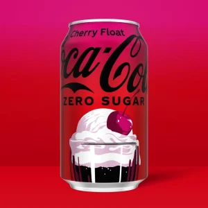 Coca-Cola Zero Sugar Cherry Float Soda 12 fl oz