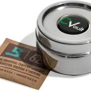 CVAULT | 1/2 oz Twist Top Storage Container | Shatterproof, Air Tight & Light Resistant