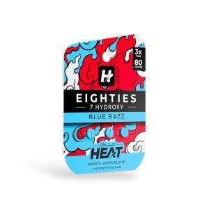 Straight Heat Eighties 7-Hydroxy Chewable Tablets Blue Razz 80mg Per Tablet 3 PK