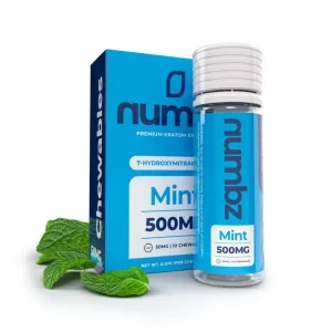 Numbz 7-Hydroxymitragynine Chewable Tablets Mint 50mg Per Tablet