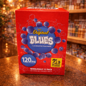BLUES 7-Hydroxymitragynine chewable Tablets 120mg Per Tablet