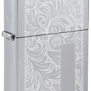 Zippo Venetian High Polish Chrome Lighter