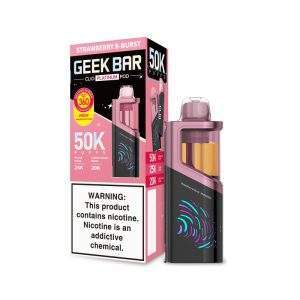 Geek Bar CLIO Platinum 50K Disposable Pod Only {Strawberry B-Burst}