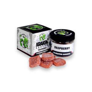 Kraken Kratom Raspberry Gummies 10 Ct