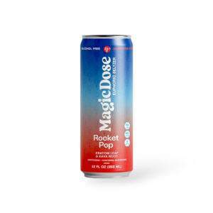 MagicDose Euphoric Seltzer Kratom Leaf + Kava Root Rocket Pop 12oz