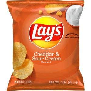 Lay's, Cheddar & Sour Cream Flavored, Potato Chips
