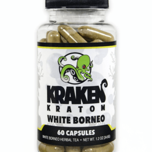 Kraken Kratom Capsules White Borneo 60ct