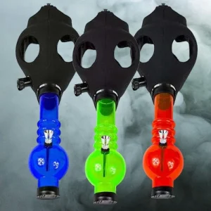 Neon Gas Mask Water Pipe {Red}