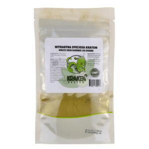 Kraken Kratom White Vein Borneo Kratom Powder 28G