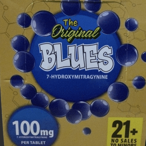 BLUES 7-Hydroxymitragynine chewable Tablets 100mg Per Tablet