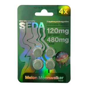 SEDA 7-OH Chewable Flavored Tablets 120mg x 4ct {Melon Moonwalker}