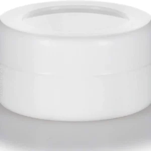 Tiny White Silicone Jars