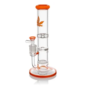 10" The Straight With A Duo Perc Honeycomb & Tornado {Orange}