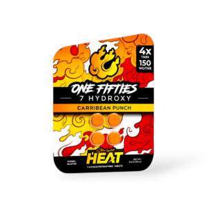 Straight Heat One Fifties 7-Hydroxy Chewable Tablets Carribean Punch 150mg
