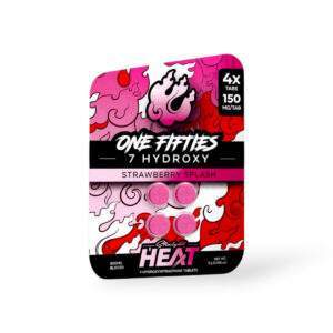 Straight Heat One Fifties 7-Hydroxy Chewable Tablets Strawberry Splash 150mg