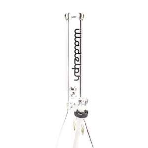 ILLADELPH Medium Beaker 7mm 19" {Black W/ White}