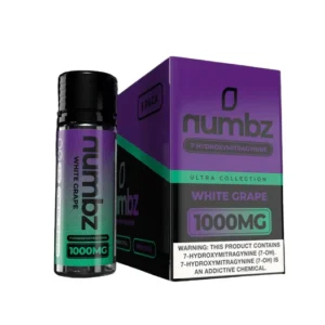 Numbz 7-Hydroxymitragynine Chewable Tablets White Grape 100mg Per Tablet 1000MG