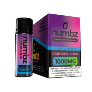 Numbz 7-Hydroxymitragynine Chewable Tablets Rainbow Road 100mg Per Tablet 1000MG
