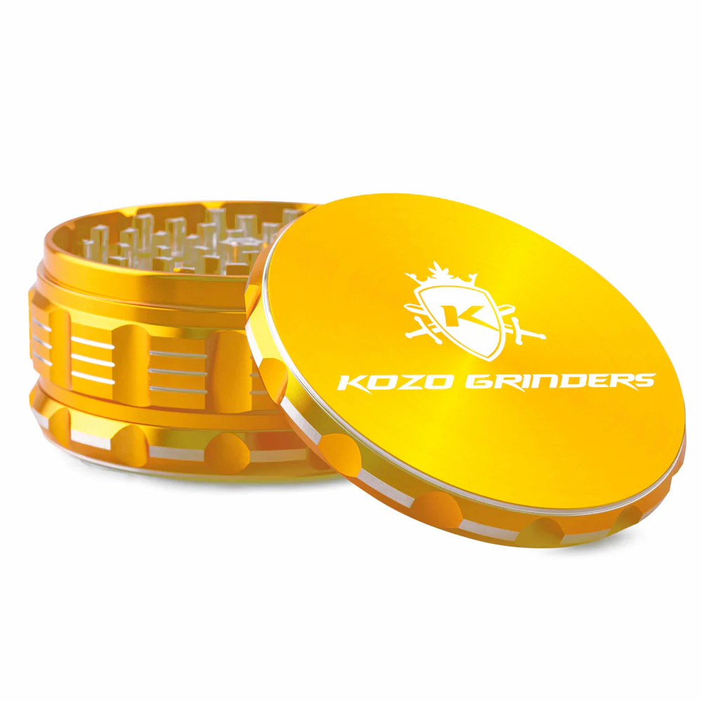 Kozo 4 Inch Grinder Mills, Aluminum {Gold}