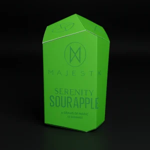 Majestk Serenity Sour Apple Gummies - 12 Servings (.50 per serving, 6G)