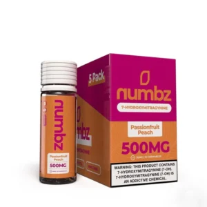Numbz 7-Hydroxymitragynine Chewable Tablets Passionfruit Peach 50mg Per Tablet