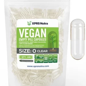XPRS Nutra Vegan Empty Pill Capsules { Size 0 }